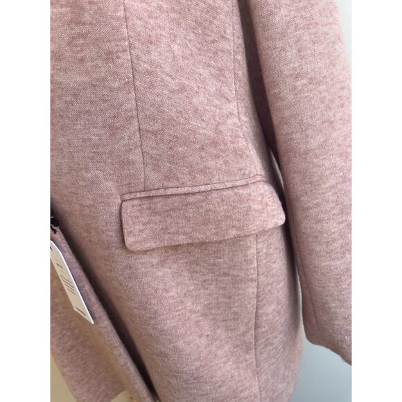 NEW EXPRESS KNIT BlAZER KNIT KIT PINK ONE BUTTON BLAZER SZ XL - Picture 4 of 9